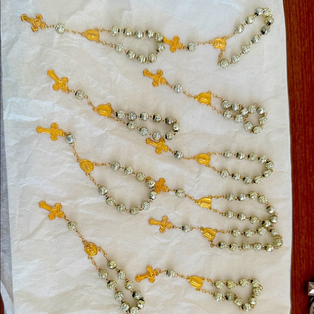 Mini-Gold and Silver Rosary